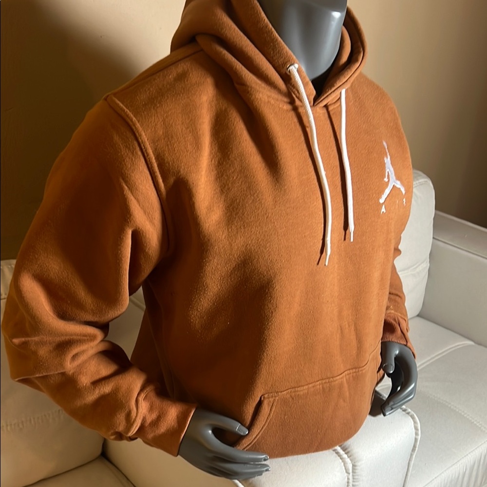 Jordan Men’s Dusty Peach Hoodie Sweatshirt Pullover Size Large - Picture 2 of 5